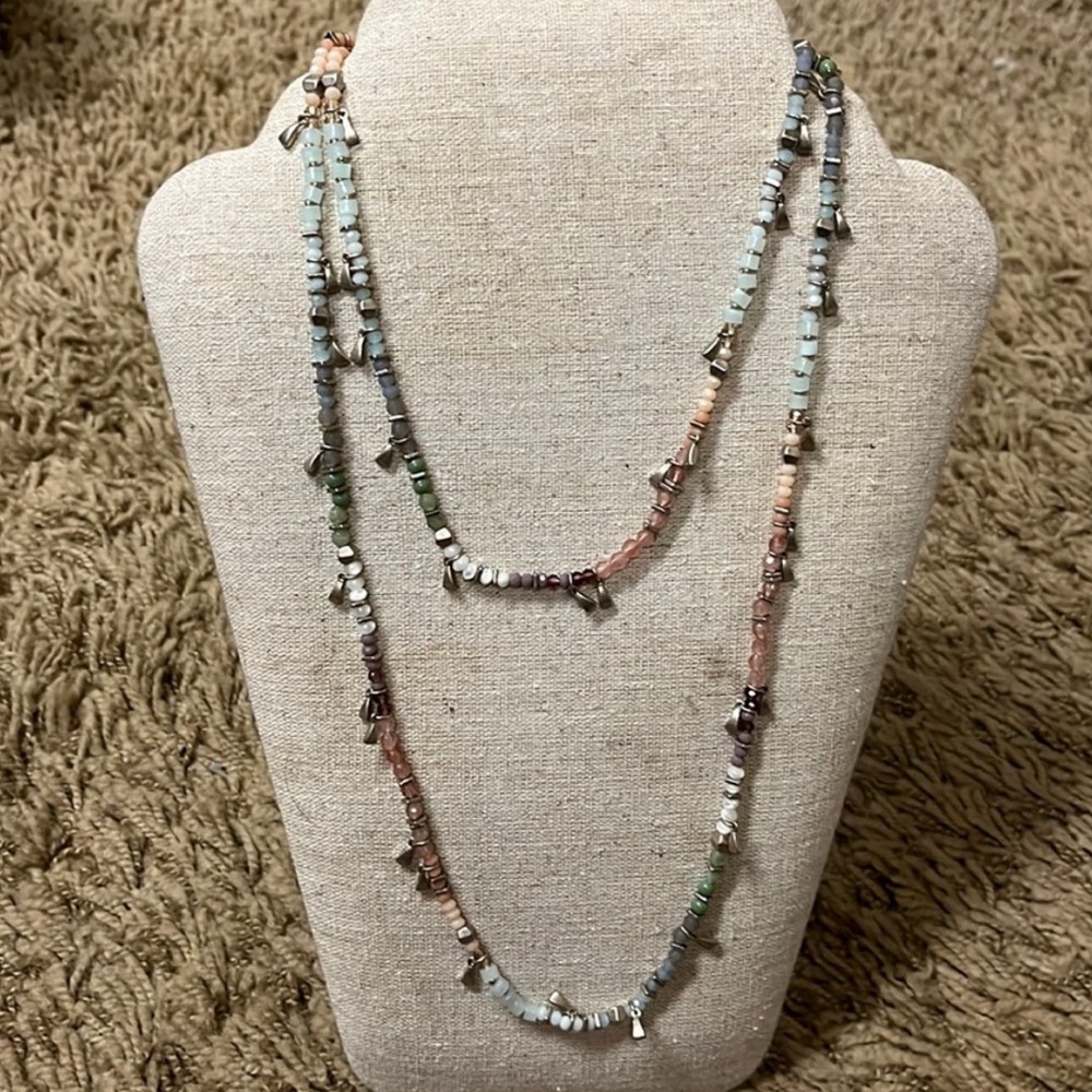 Versatile Stella & Dot Multicolor Beaded Necklace- perfect for summer outfits!